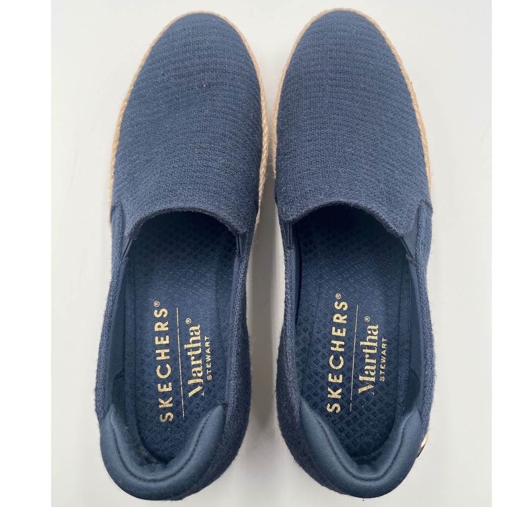 Skechers Martha Stewart BOBS Sesame By The Bay Navy Womens 7 Espadrille - Picture 2 of 11